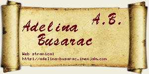 Adelina Busarac vizit kartica